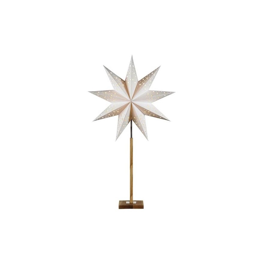 Markslöjd 706042 - Décoration de Noël SOLVALAA 1xE14/25W/230V blanc/bois