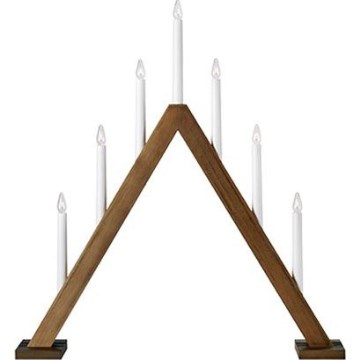 Markslöjd 706226 - Bougeoir de Noël ARIELE 7xE10/3W/230V bois/blanc