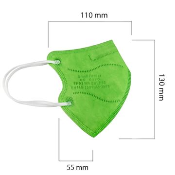 Masque taille enfant FFP2 Enfants NR CE 0370 vert 20pcs