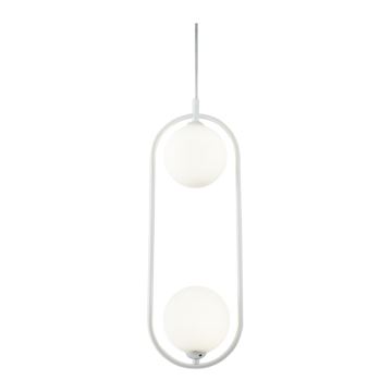 Maytoni MOD013PL-02W - Hanglamp aan een koord RING 2xG9/25W/230V wit