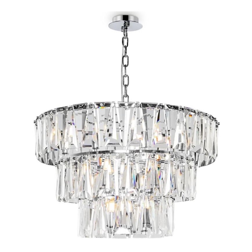 Maytoni MOD043PL-18CH - Hanglamp aan een ketting PUNTES 18xE14/40W/230V chroom