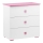 Meuble PABIS 87x83 cm blanc/rose