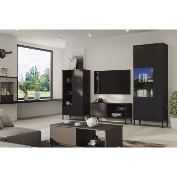 Meuble TV ERISTI 50x100,8 cm noir