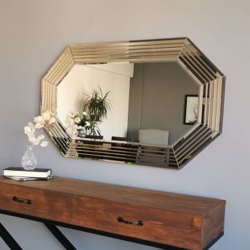 Miroir mural 60x100 cm bronze