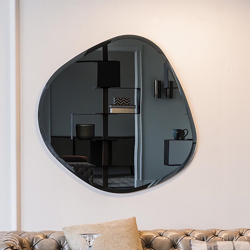 Miroir mural 60x60 cm noir