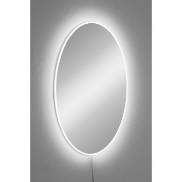 Miroir mural avec un rétroéclairage LED BELROSA 60x40 cm blanc