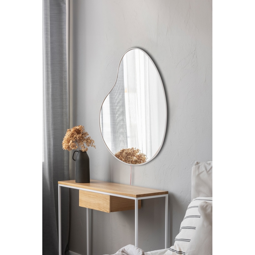 Miroir mural avec un rétroéclairage LED GLENIA 52x62 cm blanc