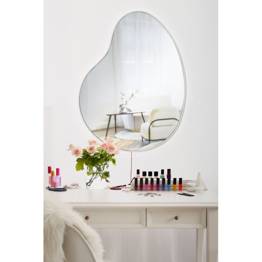 Miroir mural avec un rétroéclairage LED GLENIA 52x62 cm blanc