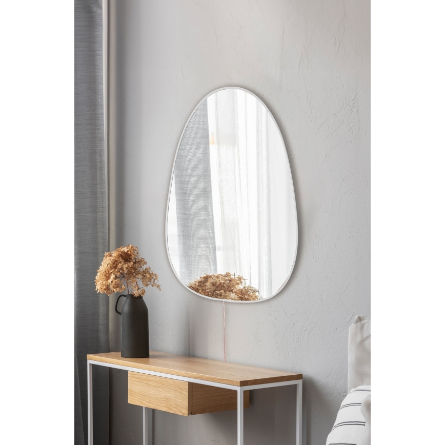 Miroir mural avec un rétroéclairage LED QUIPPY 52x62 cm blanc