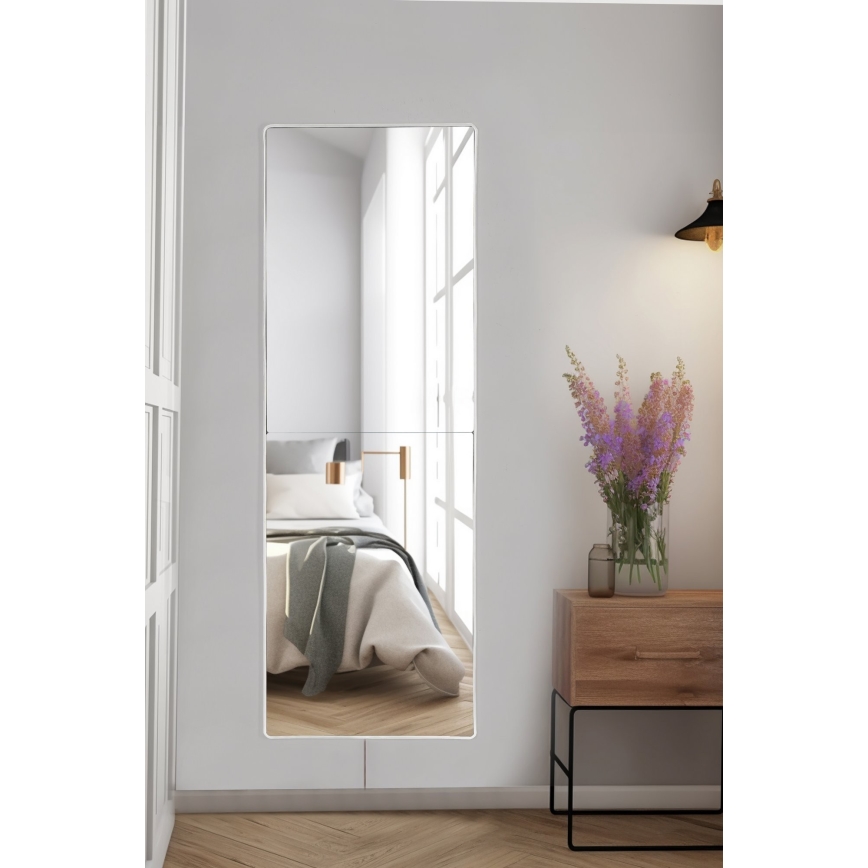 Miroir mural avec un rétroéclairage LED RECTANGULAR 120x40 cm blanc