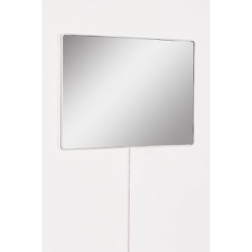 Miroir mural avec un rétroéclairage LED RECTANGULAR 60x40 cm blanc