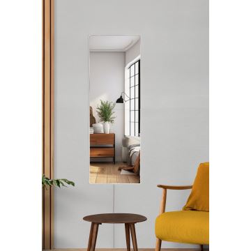 Miroir mural avec un rétroéclairage LED RECTANGULAR 80x20 cm blanc