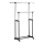 Mobiele metalen hanger 170x142 cm zwart/chroom