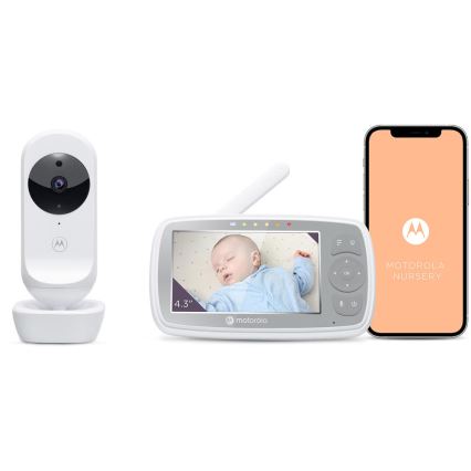 Motorola VM44 - Babyphone connecté et rechargeable Wi-Fi