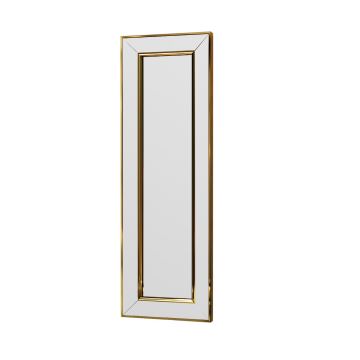 muur spiegel CARLOS 90x30 cm goud