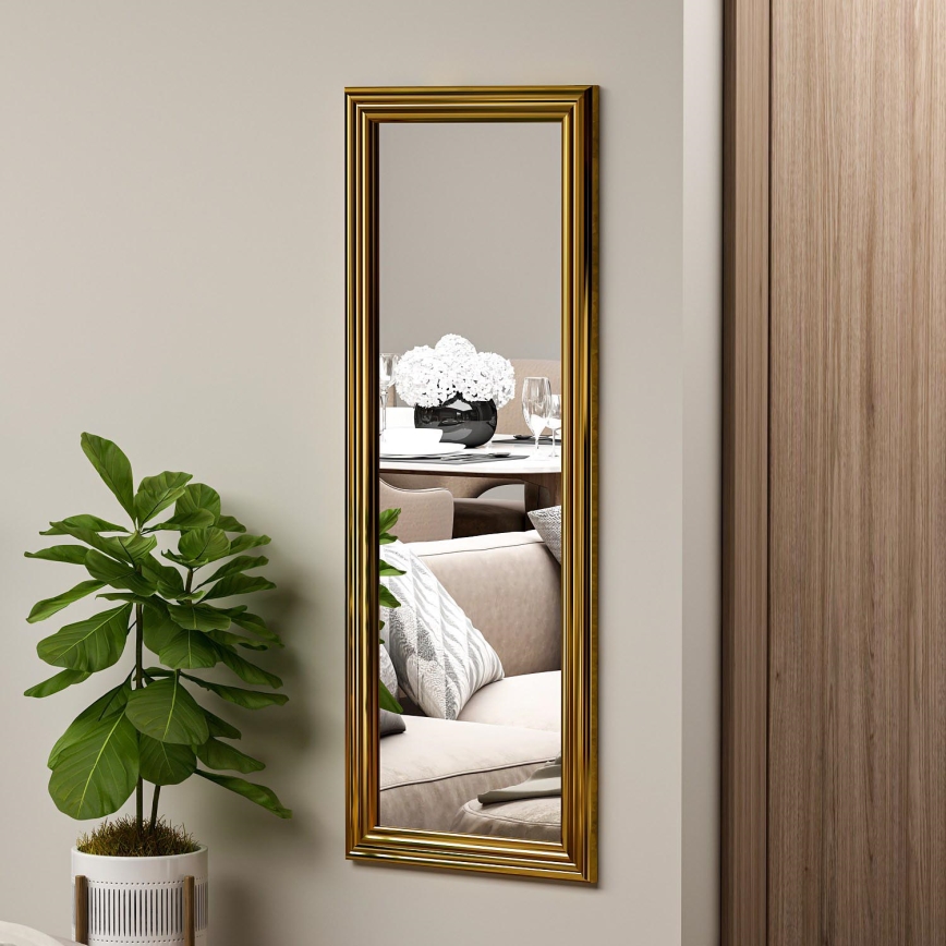 muur spiegel SMOOTH 105x40 cm goud