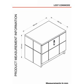 Nachtkastje LOST 41x49 cm