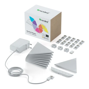 Nanoleaf - LOT x9 LED RGBW panneau à intensité variable TRIANGLES 0,54W 1200-6500K Wi-Fi