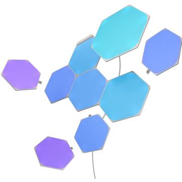 Nanoleaf - LOT 9x Panneau à intensité variable LED RGB SHAPES HEXAGON LED/2W/230V Wi-Fi