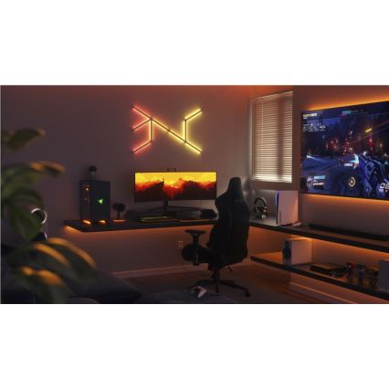 Nanoleaf NL59-K-0002LW-9PK-EU-LOT x9 Rail à intensité LED RGBW LINES 1200 K-6000 K Wi-Fi