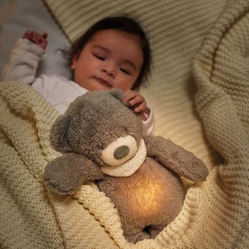 Nattou - Doudou avec mélodie et lumière SLEEPY BUNNY 4en1 beige