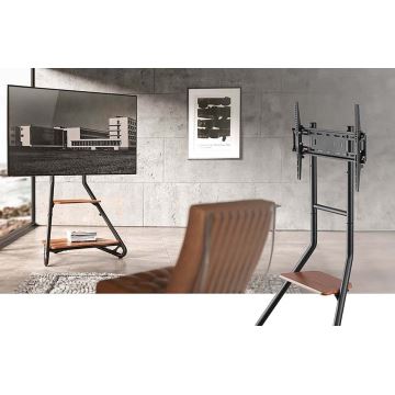 Pied pour TV 37-75" noir/marron