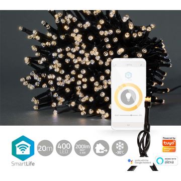 LED Guirlande de Noël 400xLED/8 fonctions 25m IP65 Wi-Fi Tuya blanc chaud