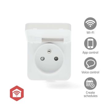 Prise connectée Smartlife 3680W/230V/ Type E/16A Wi-Fi Tuya IP44