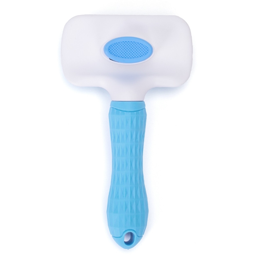 Nobleza - Brosse pour chiens et chats bleu 10,5 cm