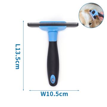 Nobleza - Brosse pour chiens et chats bleu 10,5 cm