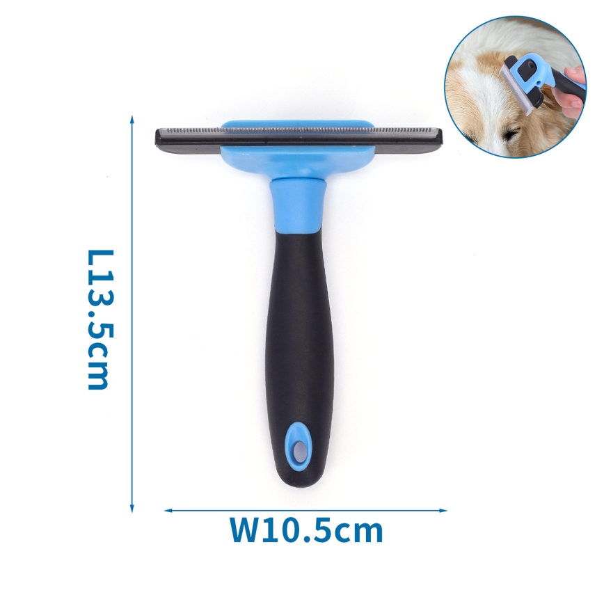 Nobleza - Brosse pour chiens et chats bleu 10,5 cm