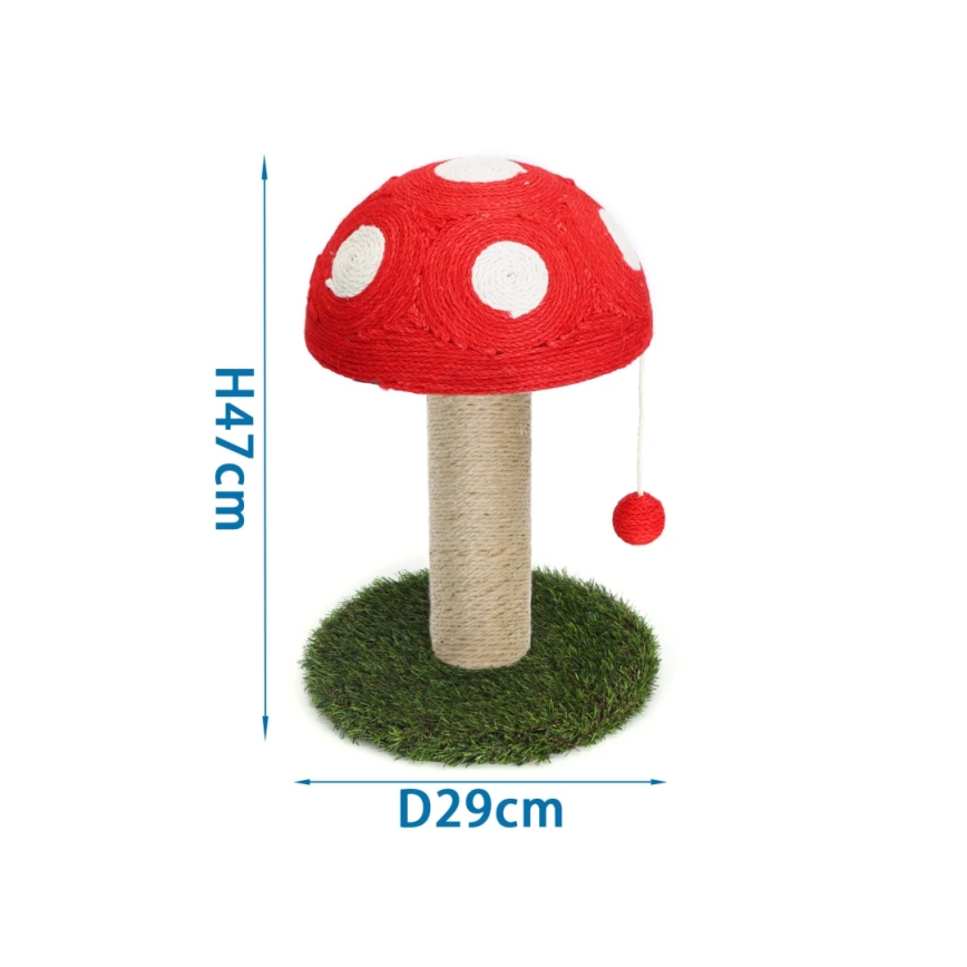 Nobleza - Griffoir pour chat 47x29 cm champignon