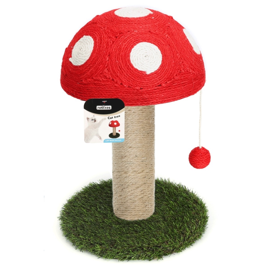 Nobleza - Griffoir pour chat 47x29cm champignon