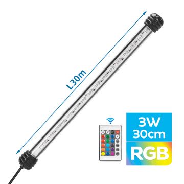 Nobleza - LED RGB Aquariumverlichting LED/3W/230V IPX7 + afstandsbediening