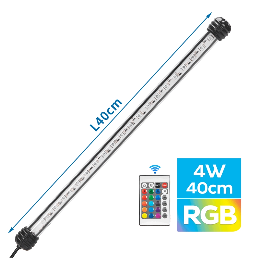 Nobleza - LED RGB Aquariumverlichting LED/4W/230V IPX7 + afstandsbediening