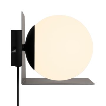 Nordlux - Applique murale avec étagère LILIBETH 1xE14/25W/230V noir