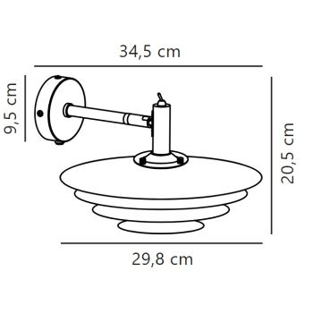 Nordlux - Applique murale BRETAGNE 1xG9/25W/230V blanc