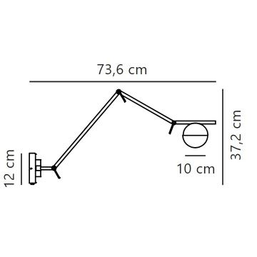 Nordlux - Applique murale CONTINA 1xG9/5W/230V noir