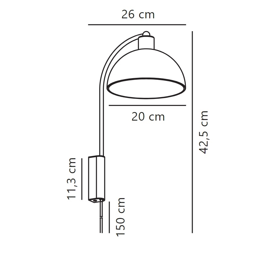 Nordlux - Applique murale ELLEN 1xE14/40W/230V blanc