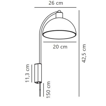 Nordlux - Applique murale ELLEN 1xE14/40W/230V chrome brillant