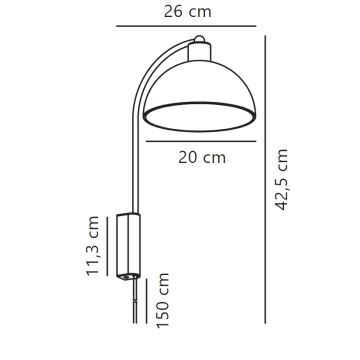 Nordlux - Applique murale ELLEN 1xE14/40W/230V doré