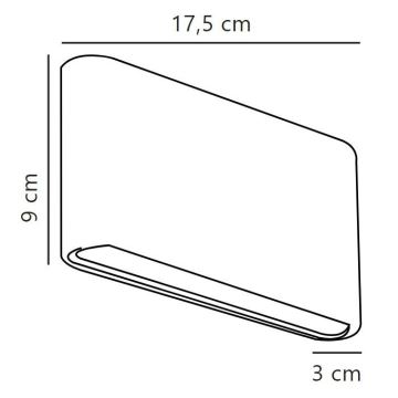 Nordlux - Applique murale extérieure KINVER LED/8,5W/230V IP54 noir