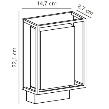 Nordlux - Applique murale extérieure NESTOR LED/8W/230V IP44