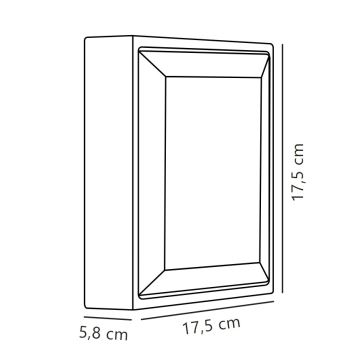 Nordlux - Applique murale extérieure OLIVER LED/9W/230V IP54 17,5x17,5 cm