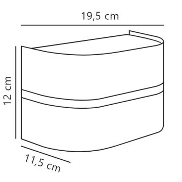 Nordlux - Applique murale extérieure SIBELIS 1xE27/10W/230V IP44 marron