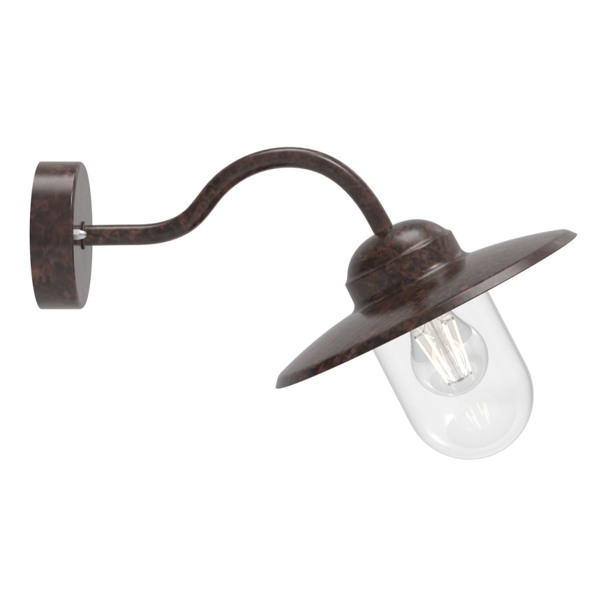 Nordlux - Buiten wandlamp LUXEMBOURG 1xE27/60W/230V IP54 bruin/patina