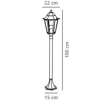 Nordlux - Buitenlamp CARDIFF 1xE27/60W/230V IP44