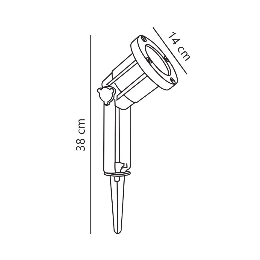 Nordlux - Buitenspot SPOTLIGHT 1xGU10/35W/230V IP54