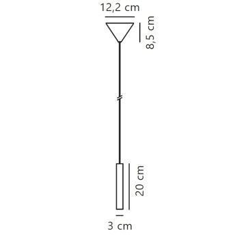 Nordlux - Dimbare LED hanglamp aan een koord OMARI LED/4,4W/230V wit