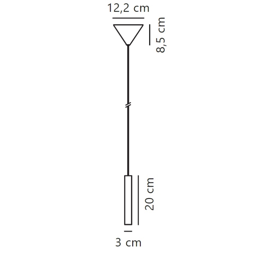 Nordlux - Dimbare LED hanglamp aan een koord OMARI LED/4,4W/230V wit